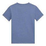 Guess T-Shirt Girocollo Tinta Unita con Stampa per Neonato N5GI04K8HM4 AZZURRO GUESS 