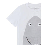 Stella Mccartney T-Shirt Rundhalsausschnitt Einfarbig Mit Kontrastdruck Weiß Für Neugeborene