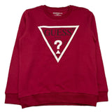 GUESS felpa tinta unita girocollo con stampa Bordeaux per Bambino N73Q10KAUG0X BORDEAUX GUESS 