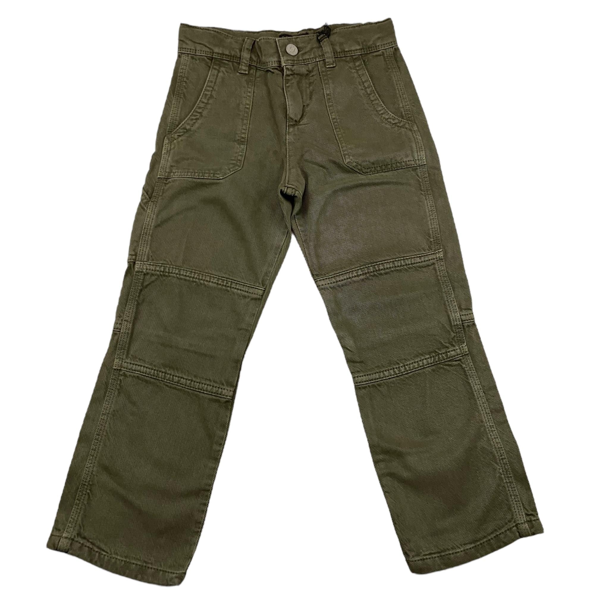 REPLAY pantalone tinta unita con girovita regolabile Verde per Bambino SB9074 VERDE REPLAY 