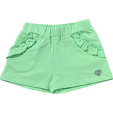 Liu Jo Short Tinta Unita con Logo per Bambina KA5083X VERDE LIU JO 