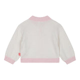 BillIEBLUSH cardigan tinta unita con stampe in contrasto Bianco per Neonata U20413 BIANCO BillIEBLUSH 