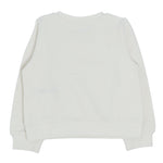 LIU JO felpa chiusa girocollo tinta unita con stampa logo Panna per Bambina KF4060 PANNA LIU JO 