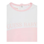 Guess Tutina Tinta Unita con Stampa per Neonata H2YW05KA6W3 ROSA GUESS 