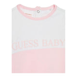Guess Tutina Tinta Unita con Stampa per Neonata H2YW05KA6W3 ROSA GUESS 