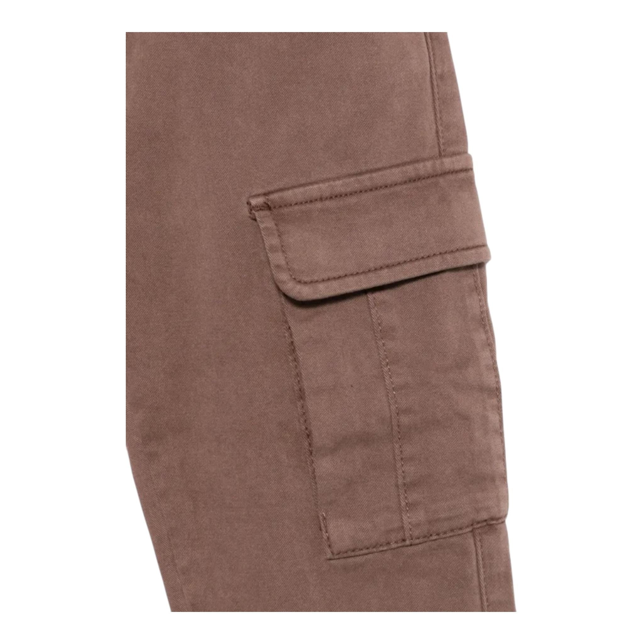 FAY pantalone tinta unita con tasconi Marrone per Bambino FVP20 MARRONE FAY 
