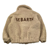 SAINT BARTH giubbino tinta unita modello teddy con zip Beige per Bambina ABE003 BEIGE SAINT BARTH 
