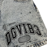 Dolce & Gabbana Short In Denim Tinta Unita con Stampa per Bambina L83Q25LDC30 AZZURRO DOLCE & GABBANA 