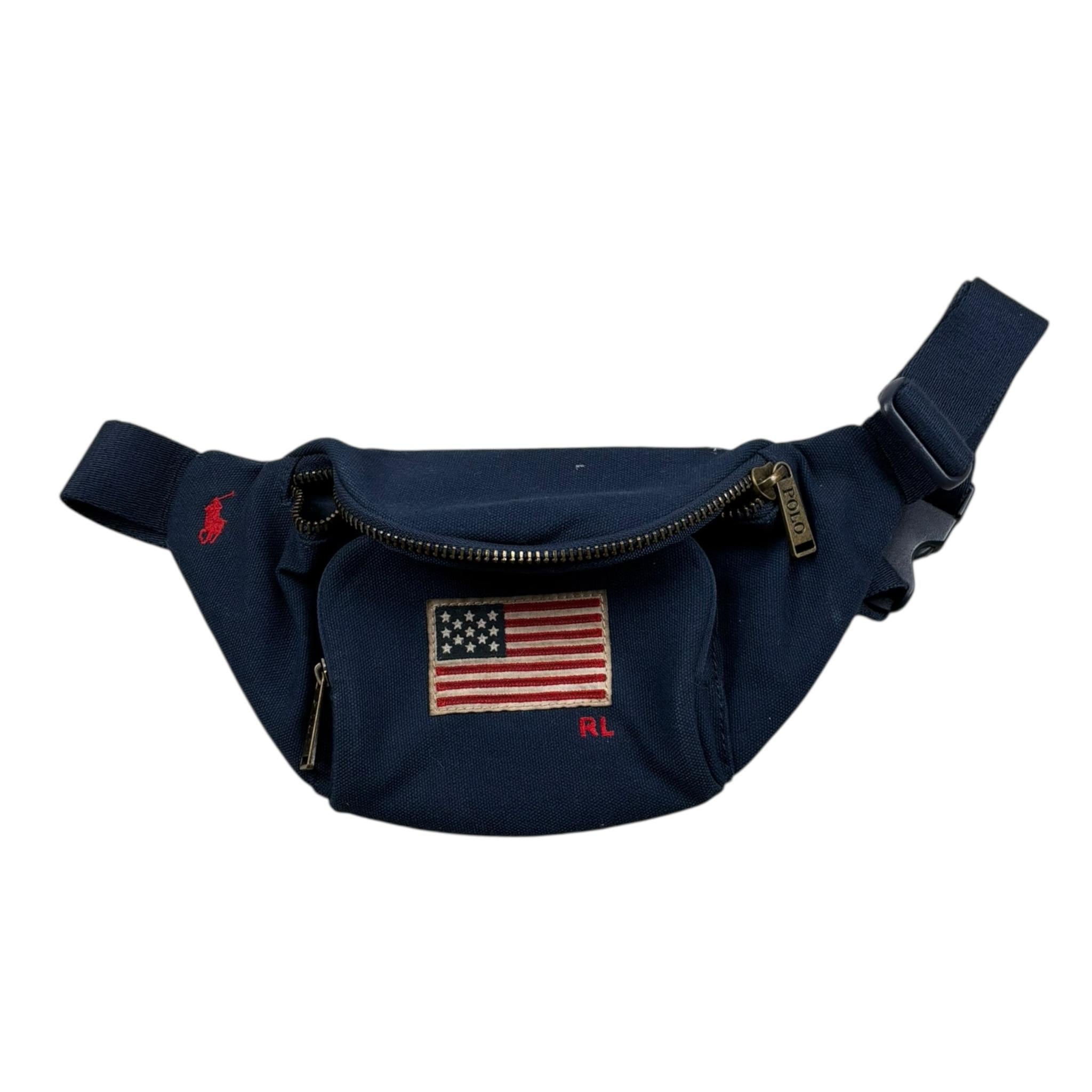 Ralph Lauren Marsupio Tinta Unita con Logo per Bambino MARS BLU RALPH LAUREN 