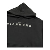 John Richmond Felpa Chiusa con Cappuccio Tinta Unita per Bambino RBP26003FE NERO JOHN RICHMOND 
