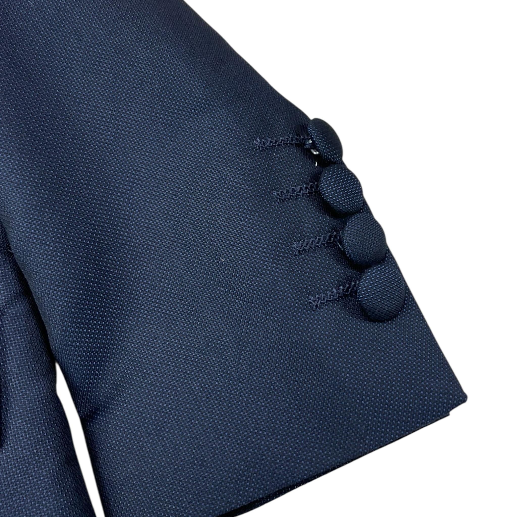 Les Gamins Completo 4 Pezzi Giacca-Camicia-Papillions-Pantalone per Neonato LGM402095N BLU LES GAMINS 