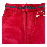 BOBOLI pantalone tinta unita in camoscio Rosso per Bambino 719029J ROSSO BOBOLI 