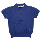 Manuel Ritz Poloshirt Halbarm Einfarbig Blau Für Baby