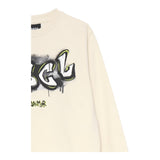 DISCLAIMER felpa tinta unita girocollo con stampa Panna per Bambino 24IDK58231 PANNA DISCLAIMER 