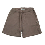 Petit Indi Bermuda Tinta Unita con Elastico In Vita per Bambino SS25BK7528X FANGO PETIT INDI 