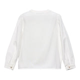 ABEL & LULA camicia tinta unita con rouches Bianco per Bambina 5679 BIANCO ABEL & LULA 