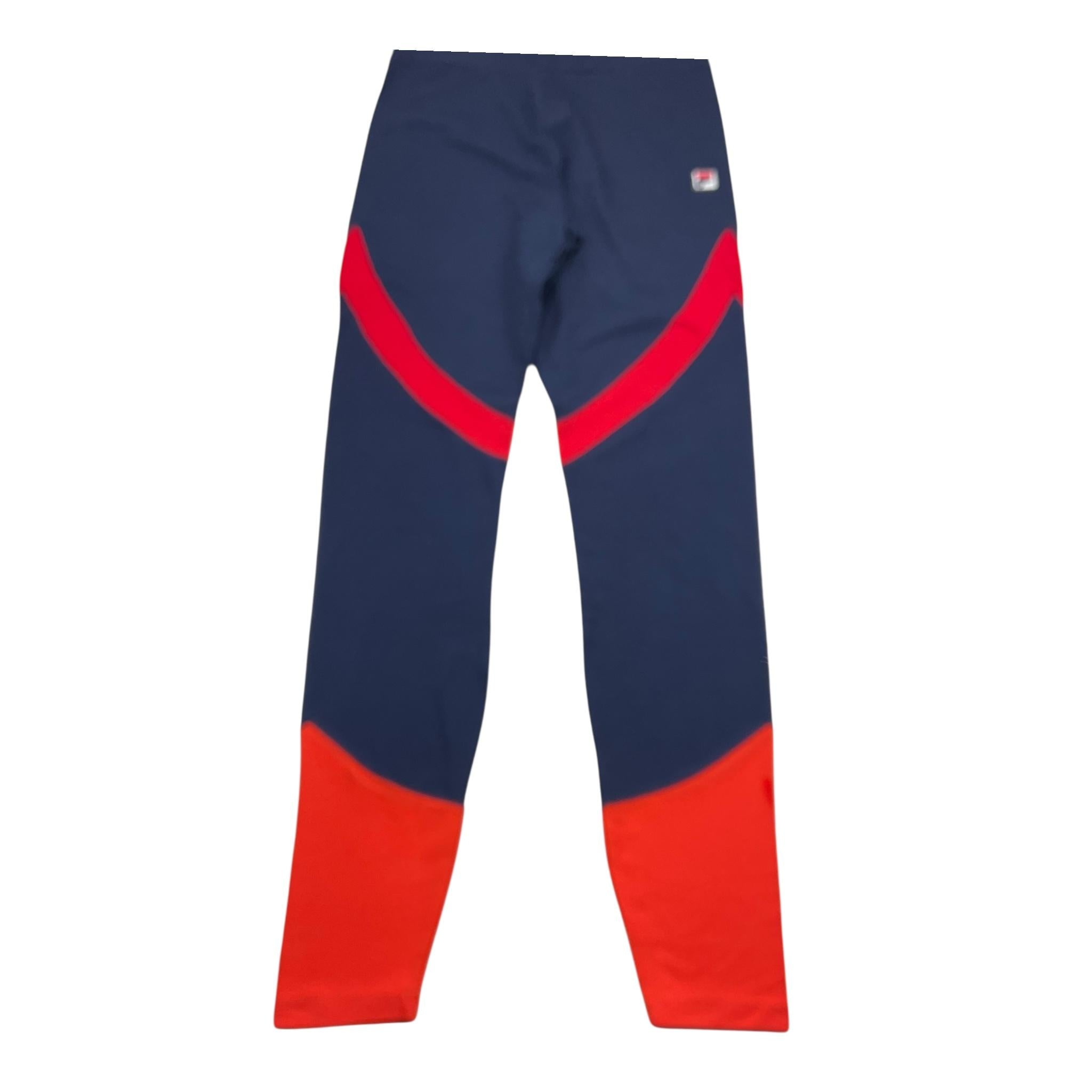 FILA leggins bicolre con logo Blu/rosso per Bambina 68054 BLU/ROSSO FILA 