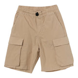 Aspesi Bermuda Cargo Modell Einfarbig Mit Elastischem Bund Beige Für Jungen