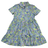 Saint Barth Abito Mezza Manica Stampa Fantasia Floreale per Bambina MSSS0001 BLU SAINT BARTH 