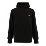 LEVIS felpa chiusa con cappuccio tinta unita con logo Nero per Bambino 9EL452 NERO LEVIS 