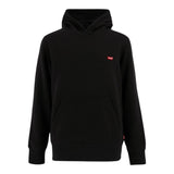 LEVIS felpa chiusa con cappuccio tinta unita con logo Nero per Bambino 9EL452 NERO LEVIS 