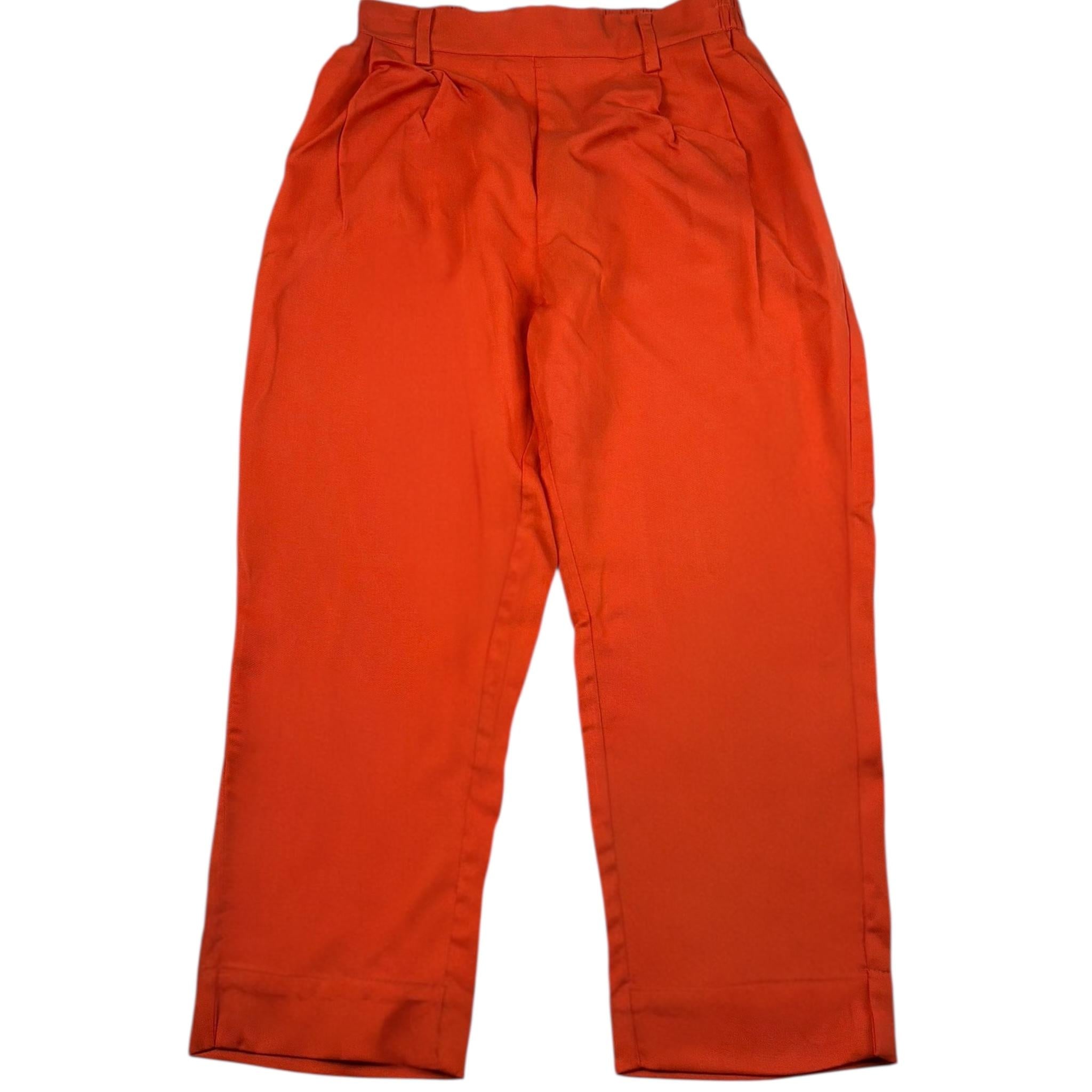 Gaia Pantalone Tinta Unita con Elastico In Vita per Bambina EJSJUEJU ARANCIONE GAIA 