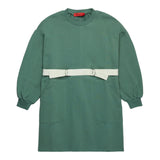 MAX&Co. abito in felpa tinta unita manica lunga Verde per Bambina MX0043 VERDE MAX&Co. 
