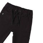 Sarabanda Pantalone tinta unita con Elastico In Vita Nero per Neonato 0B031 NERO SARABANDA 