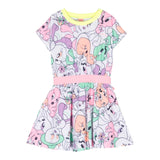 Billieblush Baby Mädchen Titty Print Einfarbiges Halbarmkleid Weiß