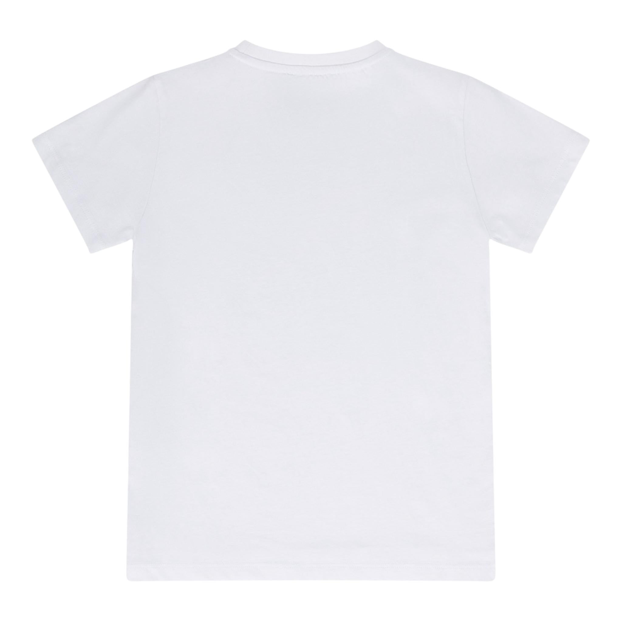 Iceberg T-Shirt Girocollo Tinta Unita con Stampa per Bambino TSICE5106J BIANCO ICEBERG 