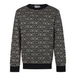 MOSCHINO maglia girocollo stampe logo Nero per Bambina HWW00J NERO MOSCHINO 