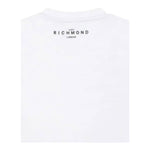 John Richmond T-Shirt Girocollo Tinta Unita con Stampa per Bambino RBP25003TSJ BIANCO JOHN RICHMOND 