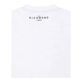 John Richmond T-Shirt Girocollo Tinta Unita con Stampa per Bambino RBP25003TSJ BIANCO JOHN RICHMOND 