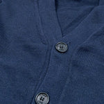 Please Cardigan Tinta Unita con Bottoni per Neonato NB03230B73 BLU PLEASE 