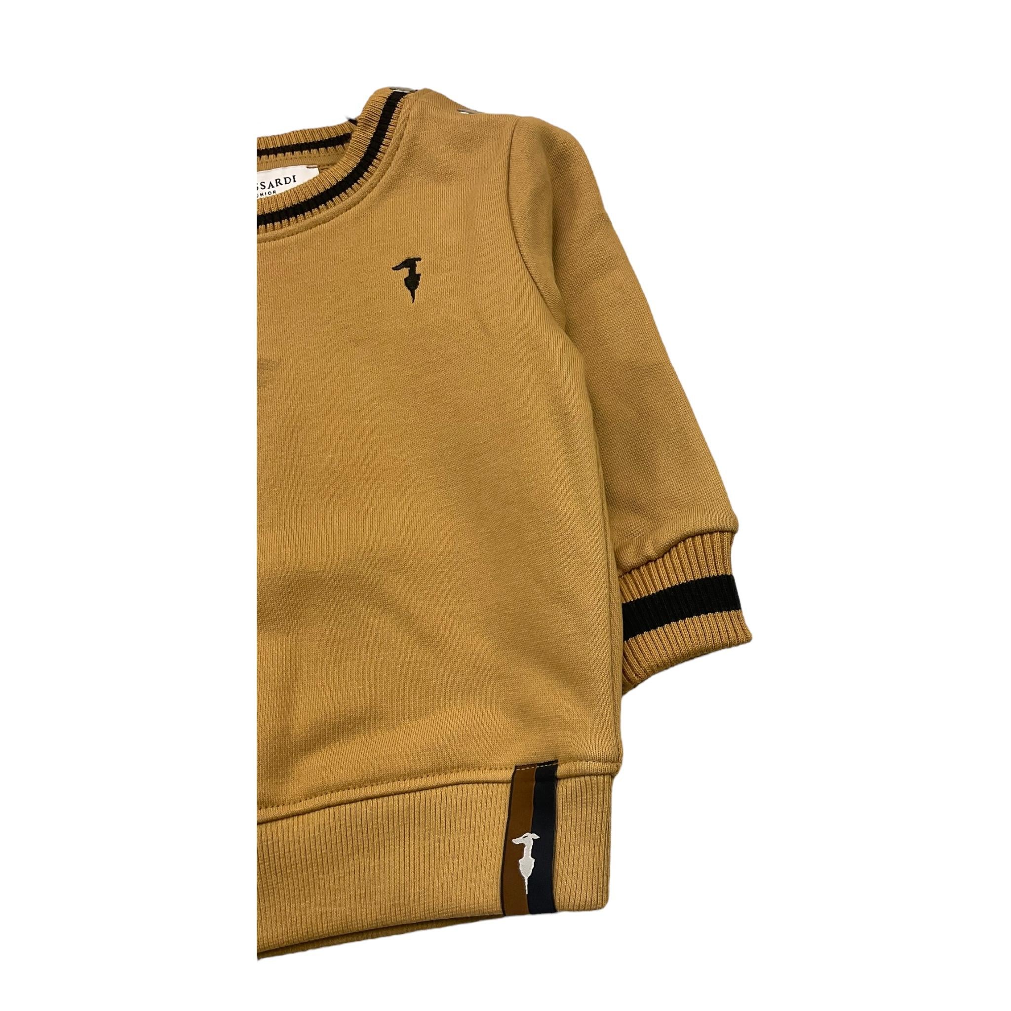 TRUSSARDI felpa chiusa girocollo tinta unita Cammello per Neonato TIA25080FE CAMMELLO TRUSSARDI 