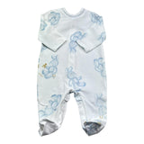 Le Bebe Tutina Manica Lunga Tinta Unita con Stampe per Neonato LBB5256 BIANCO LE BEBE 