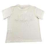 Vicolo Unifarbenes T-Shirt mit cremefarbenen Applikationen für Mädchen