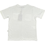 Paolo Pecora T-Shirt Girocollo Tinta Unita con Taschini per Bambino PP4351 BIANCO PAOLO PECORA 