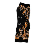 Phobia Archive – Einfarbige Socken mit schwarzem Blitz-Print für Kinder
