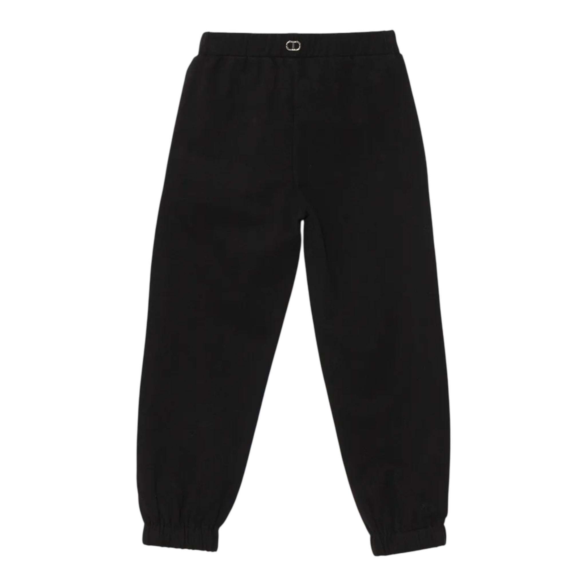 TWINSET pantalone tinta unita con elastico in vita Nero per Bambina 242GJ2332 NERO TWINSET 