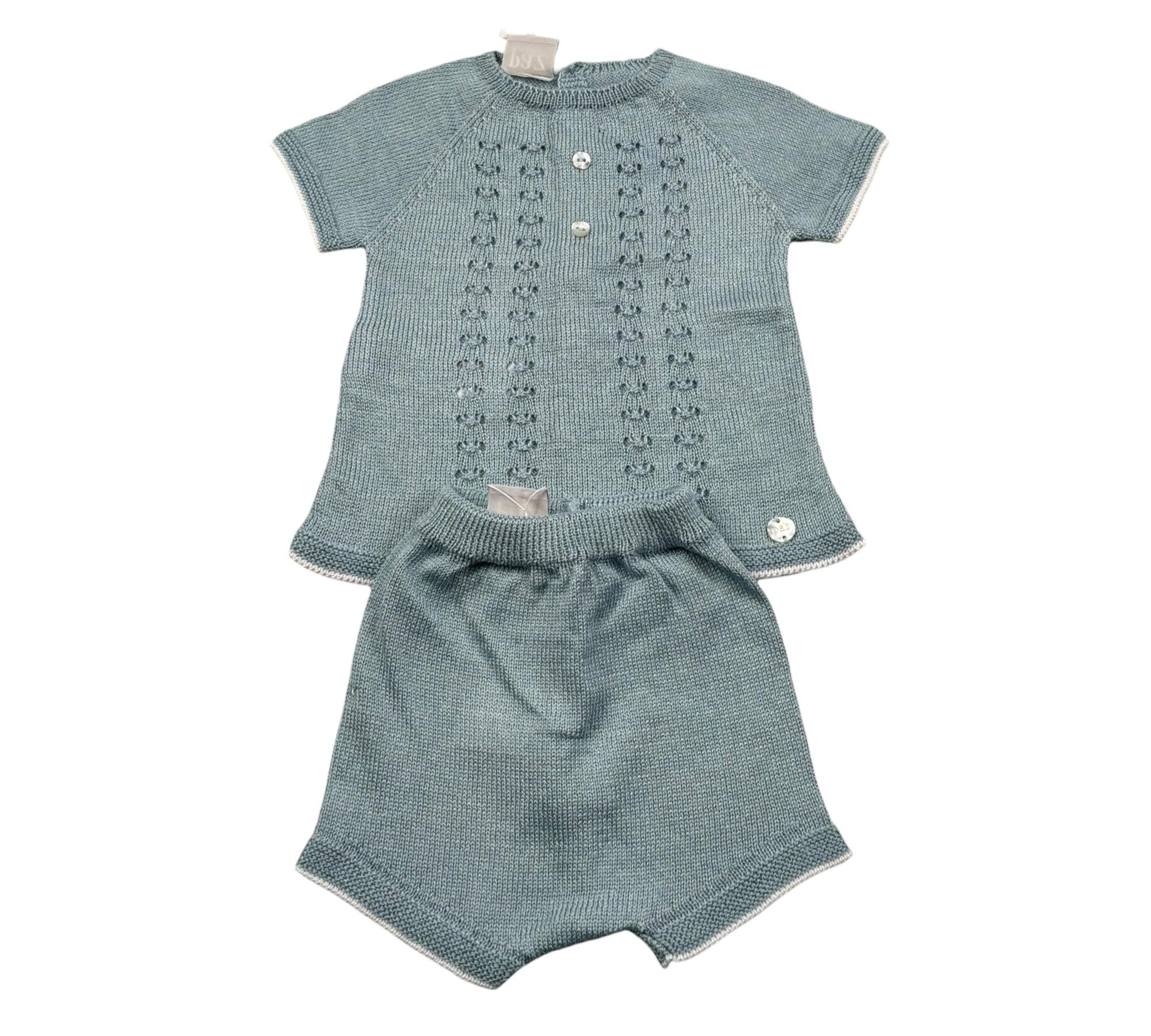 Paz Rodriguez Completo 2 Pezzi T-Shirt-Culotte per Neonato 003122672 AZZURRO PAZ RODRIGUEZ 