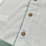 Calamaro Completo 2 Pezzi Camicia-Bermuda Bicolore per Neonato 11154 BIANCO/VERDE CALAMARO 