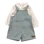 CALAMARO completo 2 pezzi camicia-salopettes Azzurro per Neonato 11074X AZZURRO CALAMARO 