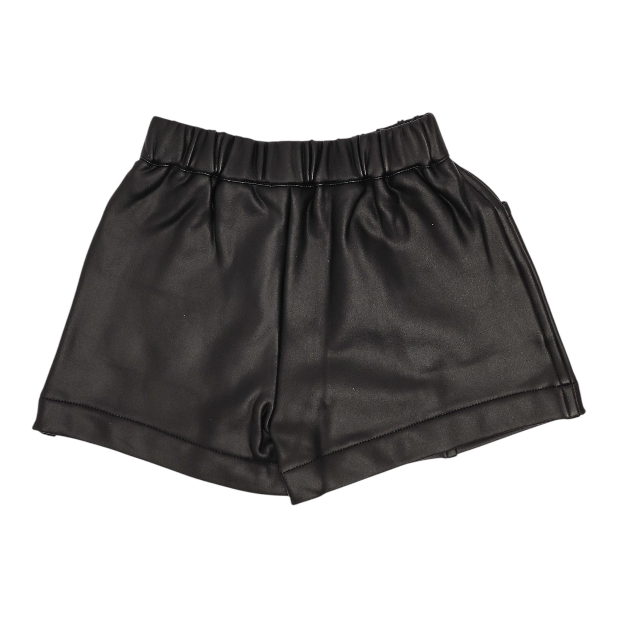 LIU JO short tinta unita con elastico in vita Nero per Bambina KF4012XX NERO LIU JO 