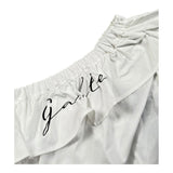 Gaelle Top Tinta Unita Monospalla per Bambina 2746M00346 BIANCO GAELLE 
