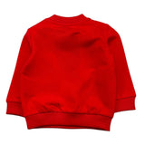 MOSCHINO felpa girocollo tinta unita con stampa Rosso per Neonata MFF02K ROSSO MOSCHINO 