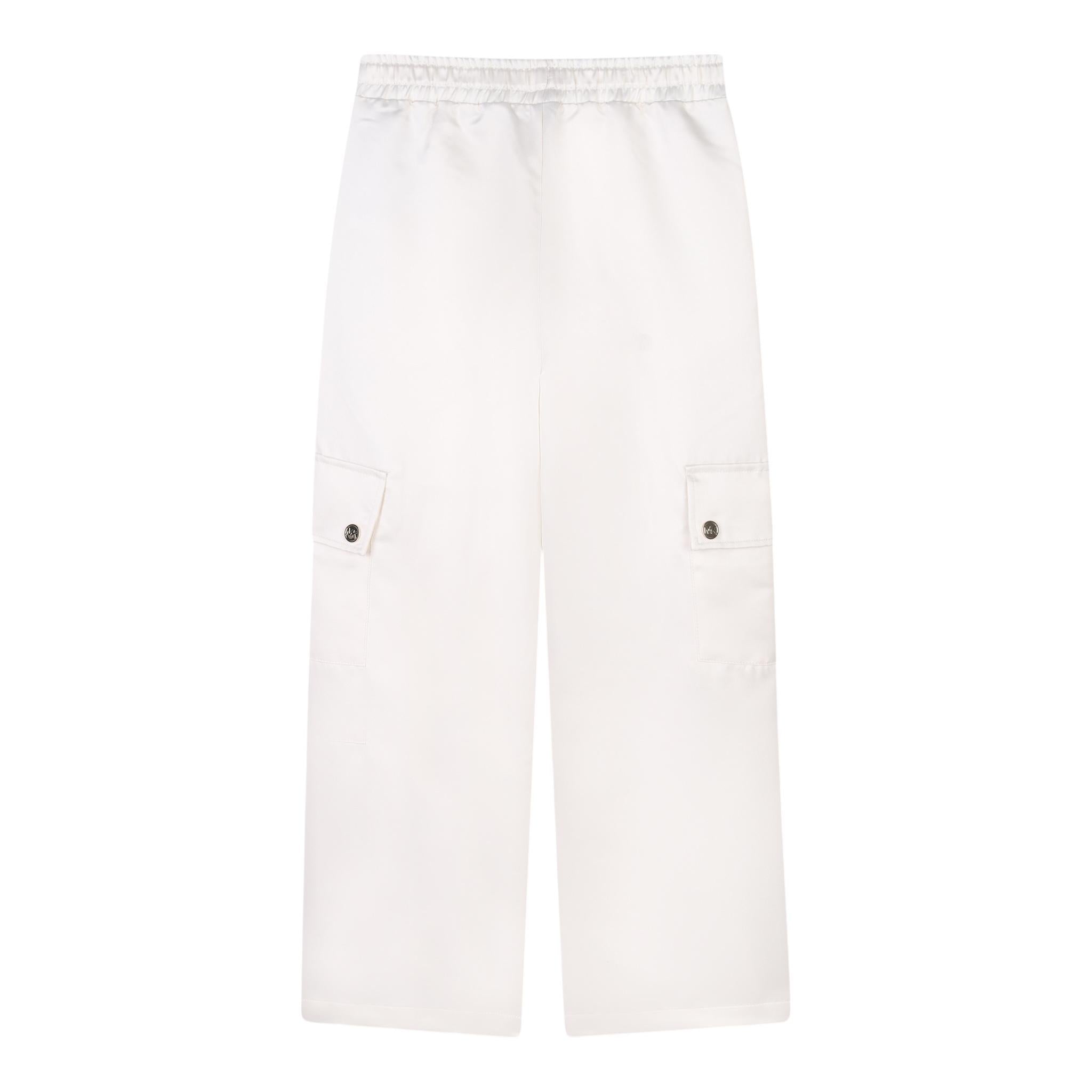 Michael Kors Pantalone Tinta Unita con Elastico In Vita per Bambina R30284X CREMA MICHAEL KORS 