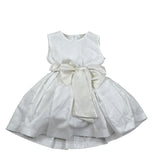 Magnifica Lulu Abito Cerimonia Giromanica Tinta Unita per Neonata TM448N BIANCO MAGNIFICA LULU 