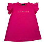 John Richmond T-Shirt Girocollo Tinta Unita con Logo per Bambina RGP26024TS FUXIA JOHN RICHMOND 