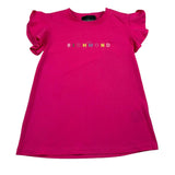 John Richmond T-Shirt Girocollo Tinta Unita con Logo per Bambina RGP26024TS FUXIA JOHN RICHMOND 